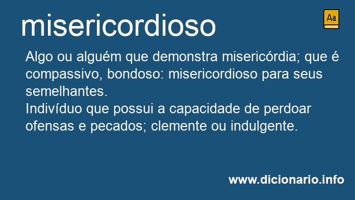 Significado de misericordiosa