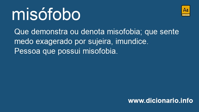 Significado de misfobo