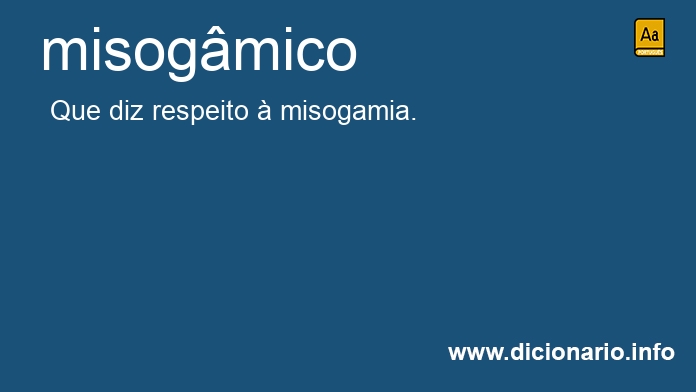 Significado de misogmico