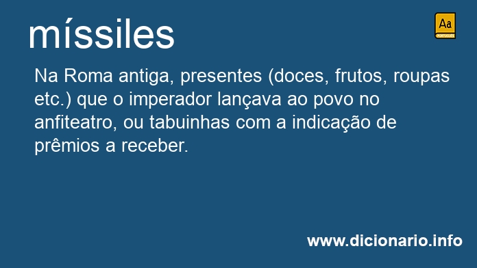 Significado de mssiles