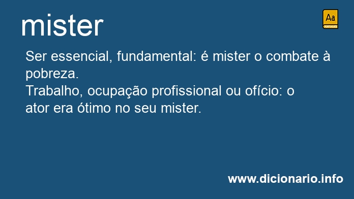 Significado de misteres
