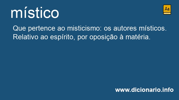 Significado de mstico