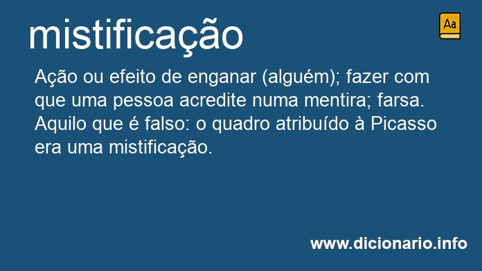 Significado de mistificao