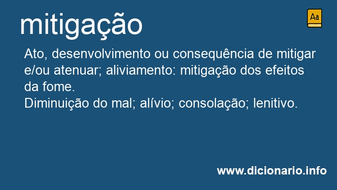 Significado de mitigao