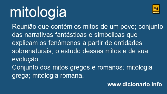 Significado de mitologia