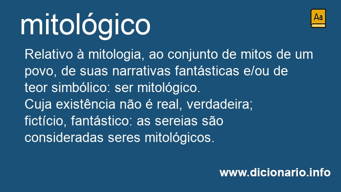 Significado de mitolgica