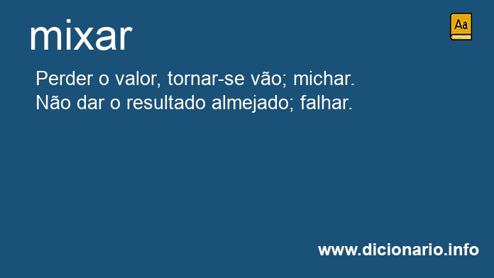 Significado de mixar