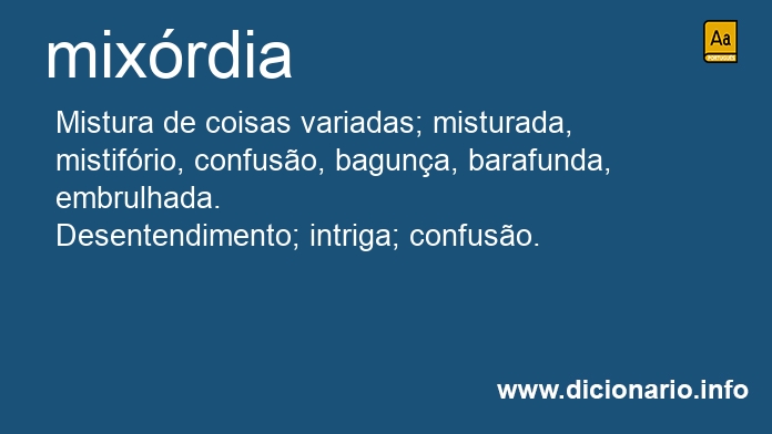 Significado de mixrdia