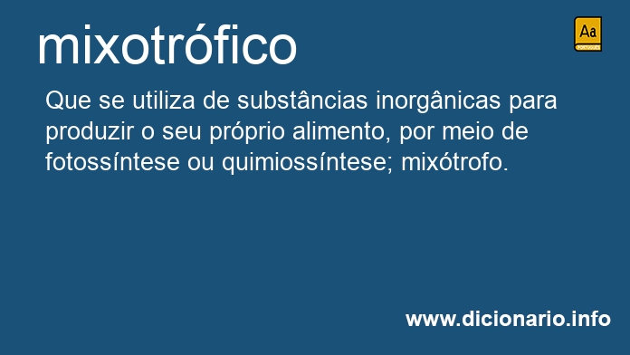 Significado de mixotrfico
