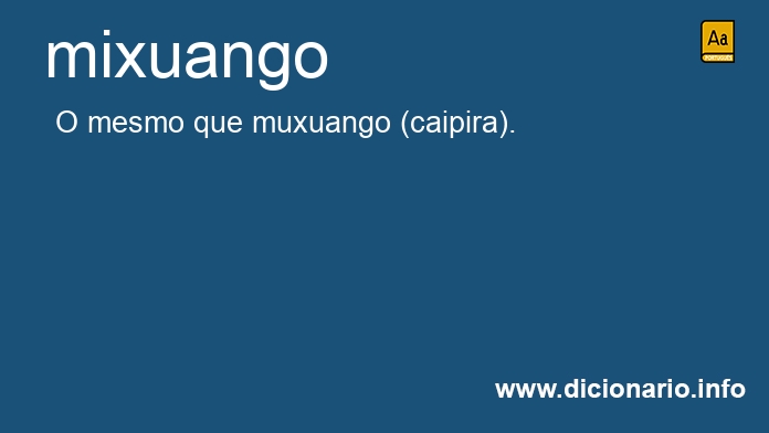 Significado de mixuango