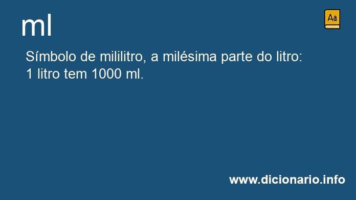 Significado de ml