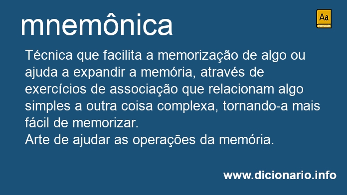 Significado de mnemnicas