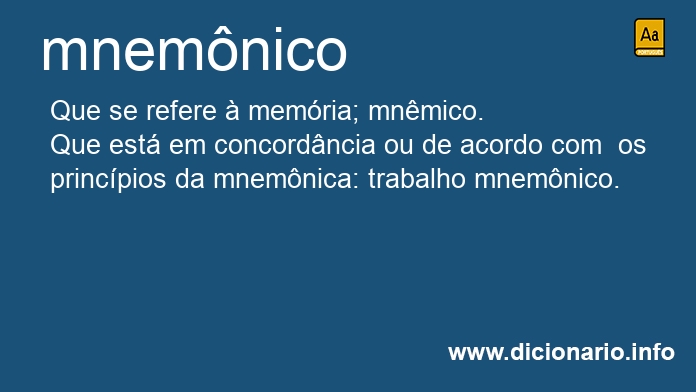 Significado de mnemnico