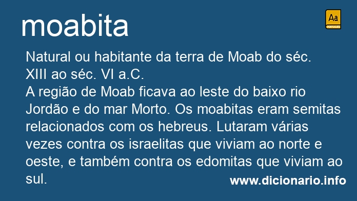 Significado de moabita