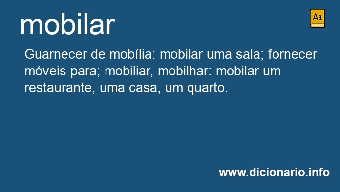 Significado de mobilar