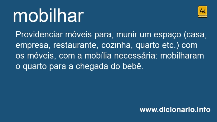 Significado de mobilhar