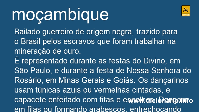 Significado de moambique