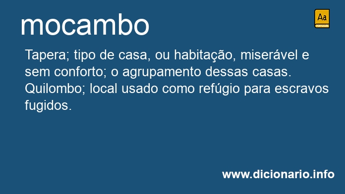 Significado de mocambo