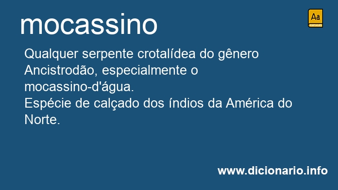 Significado de mocassino