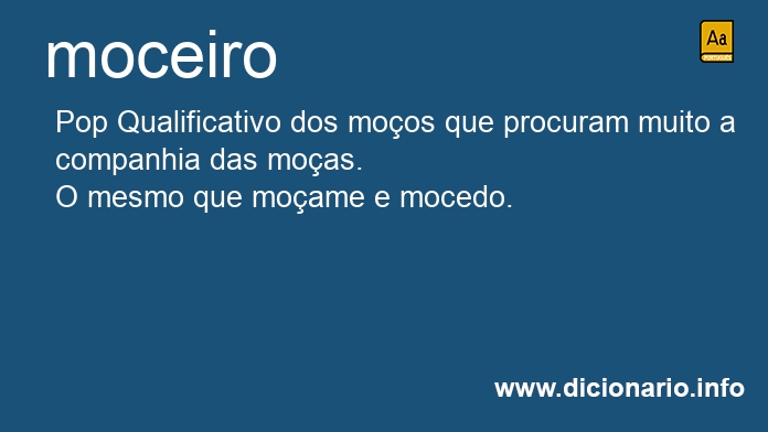 Significado de moceiro