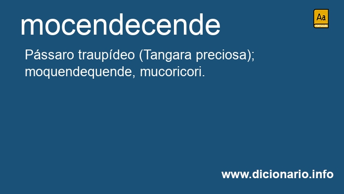 Significado de mocendecende