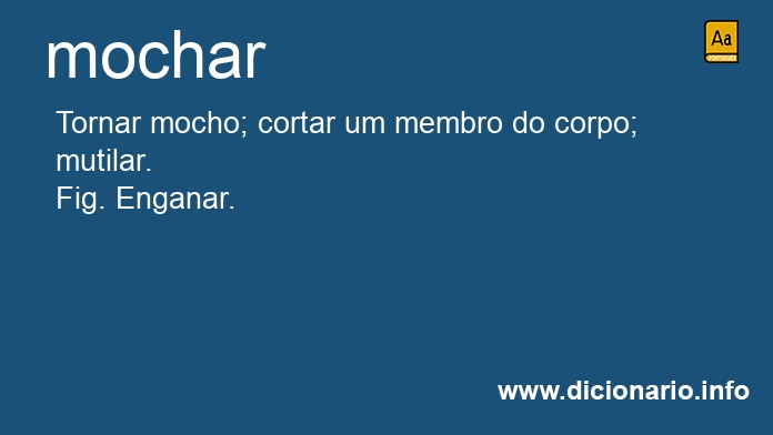 Significado de mochar