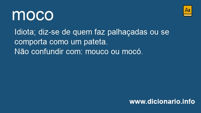 Significado de moco