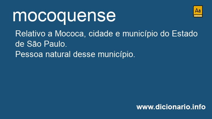 Significado de mocoquense