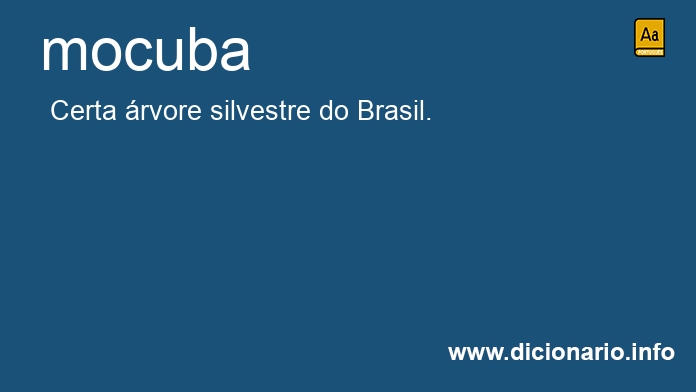 Significado de mocuba