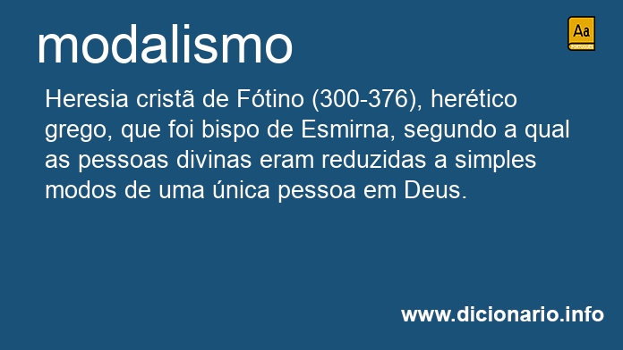 Significado de modalismo