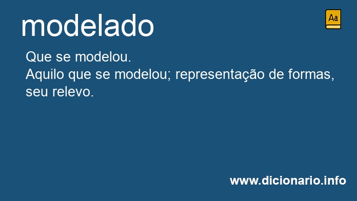 Significado de modelada