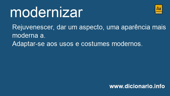 Significado de moderniza