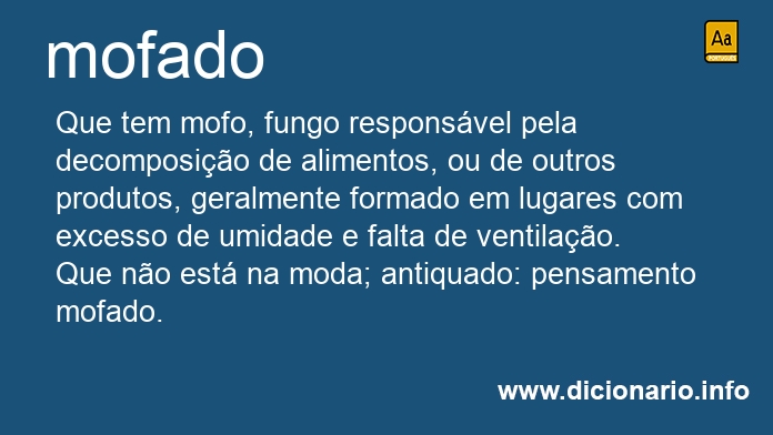 Significado de mofado