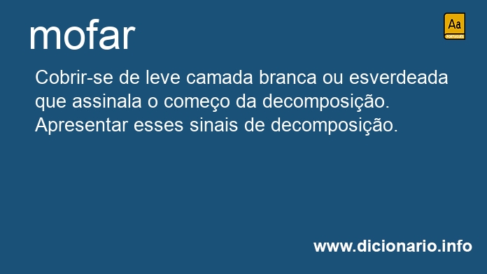 Significado de mofar