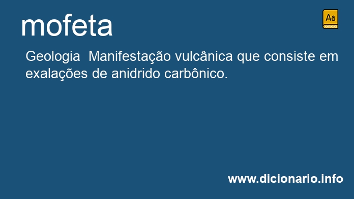 Significado de mofeta