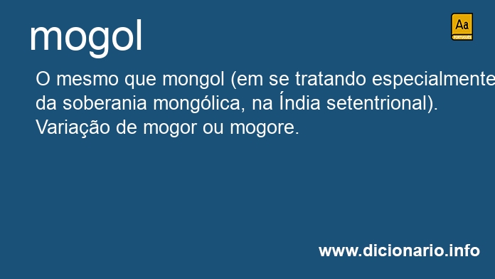 Significado de mogol