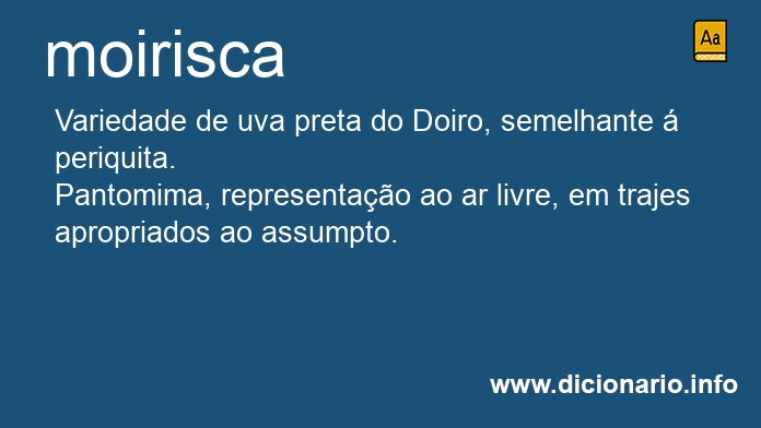 Significado de moirisca