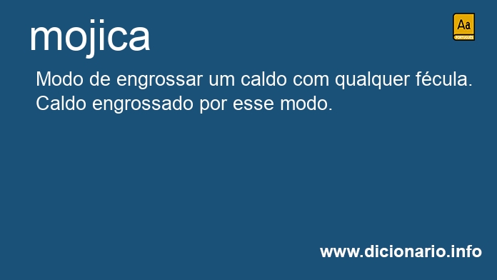 Significado de mojica
