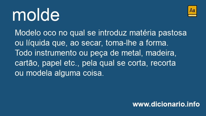 Significado de molde