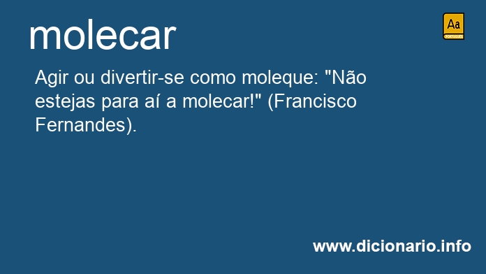 Significado de molecar