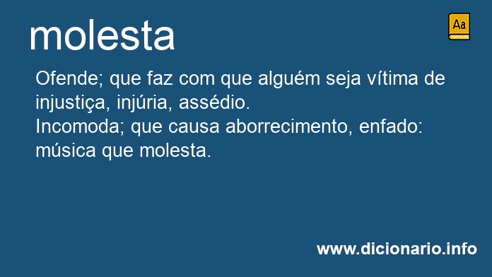 Significado de molesta