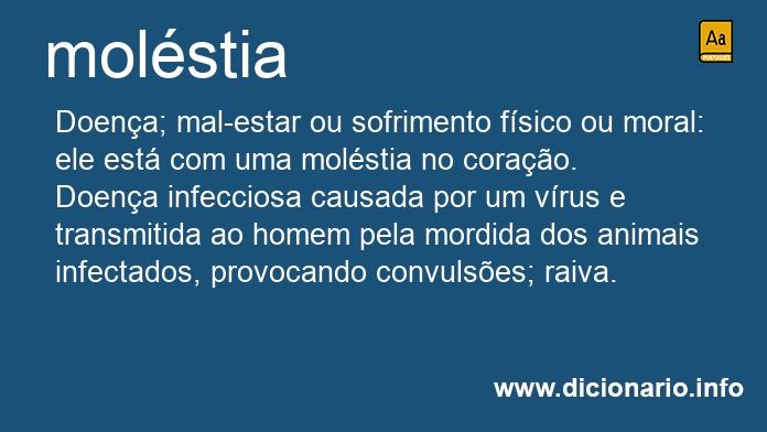 Significado de molstias