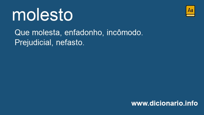 Significado de molesto