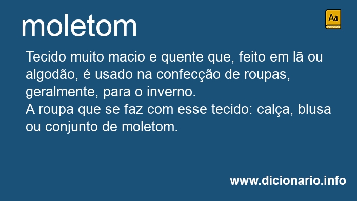 Significado de moletom