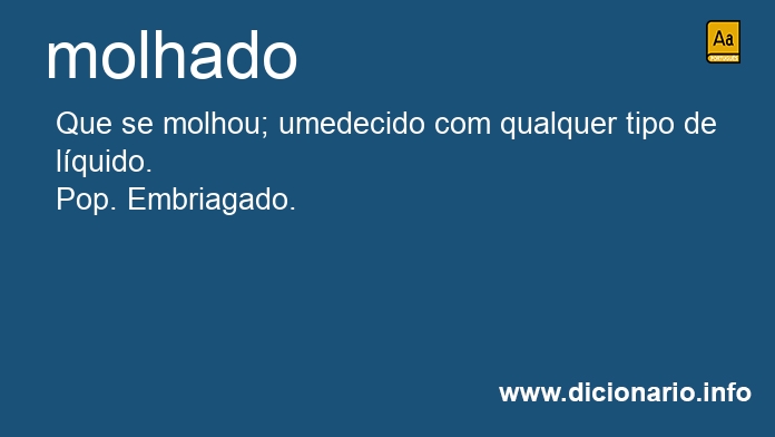 Significado de molhado