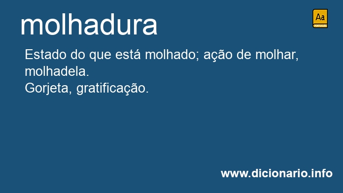 Significado de molhadura