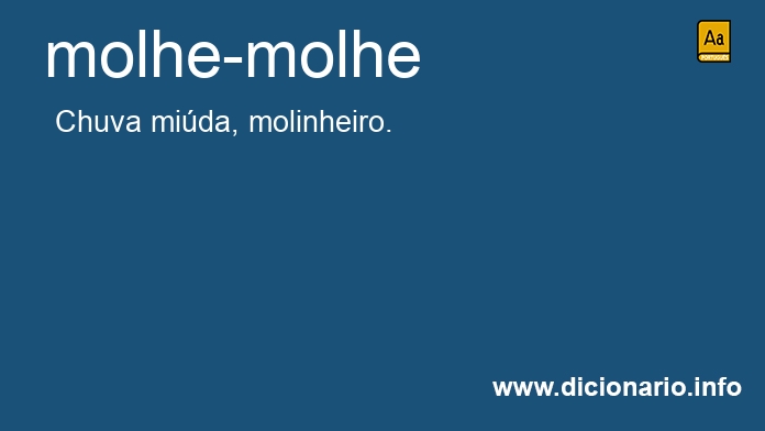 Significado de molhe-molhe