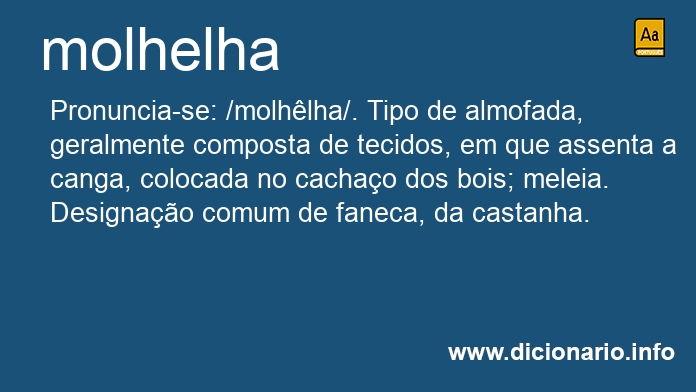 Significado de molhelha