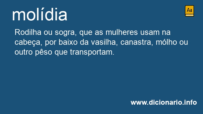 Significado de moldia