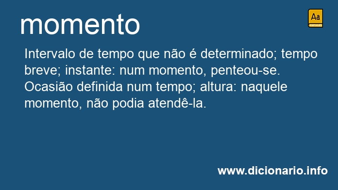 Significado de momento